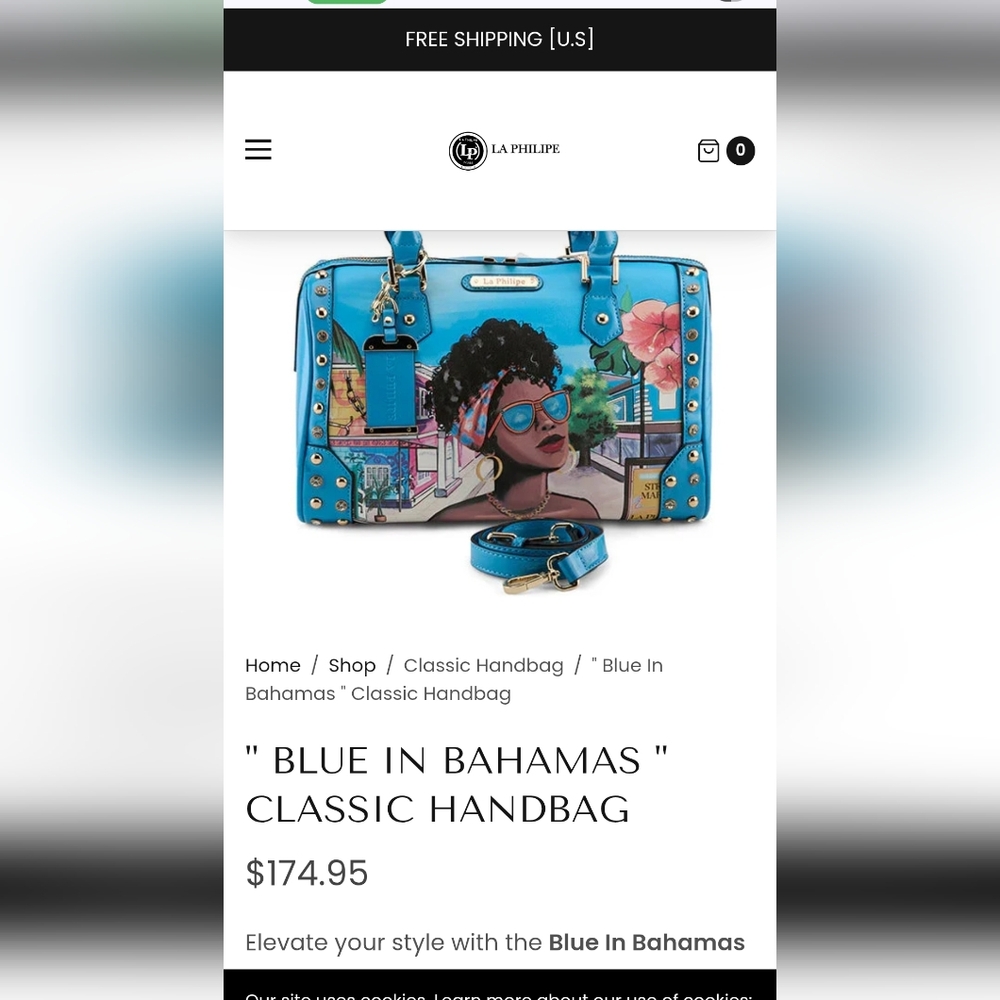 LA PHILIPE CLASSIC DESIGN HANDBAG